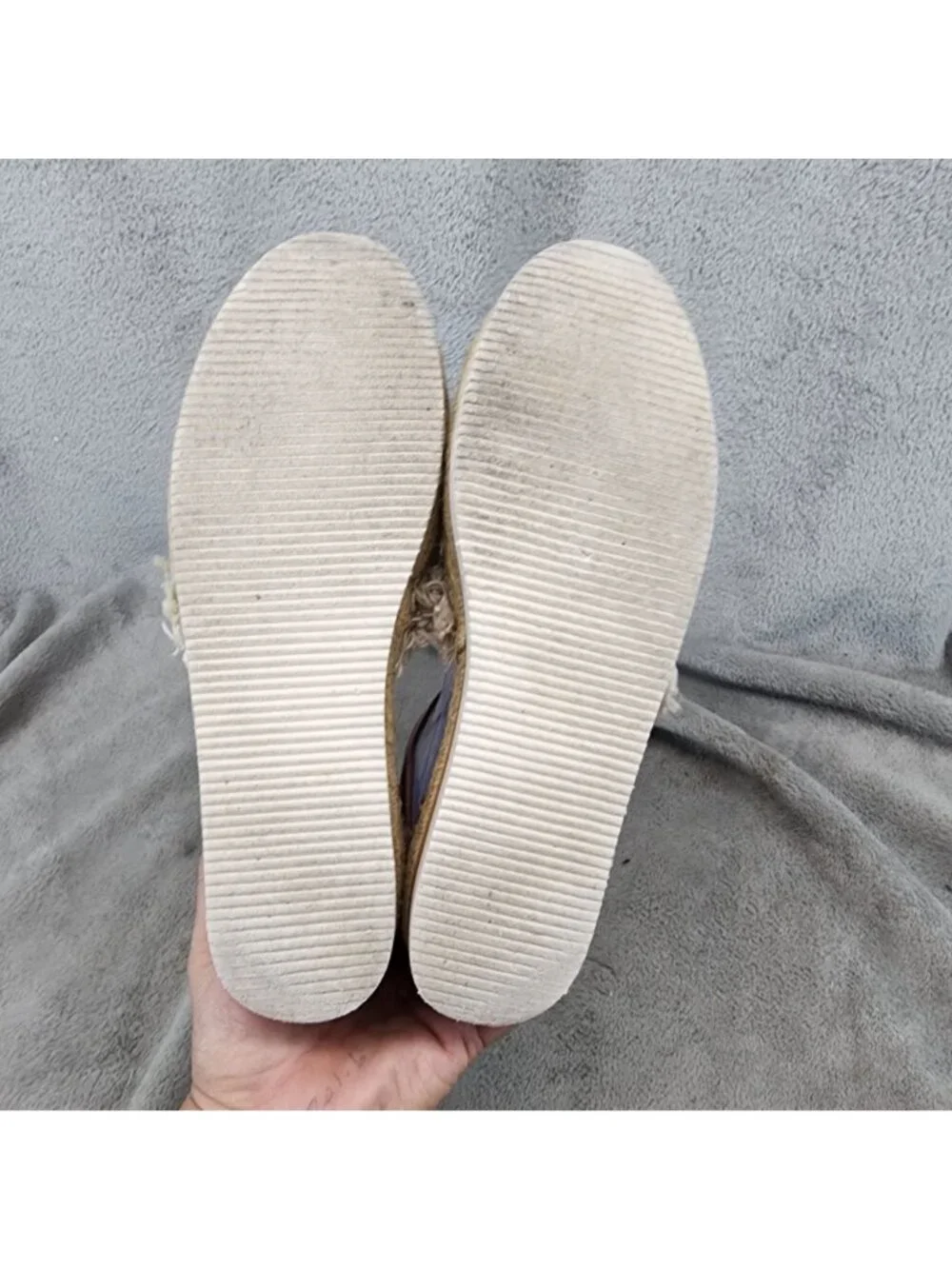 See by Chloe Shoes Womens 7 Tan Textile & Leather Glyn Espadrille Sandals *Read*